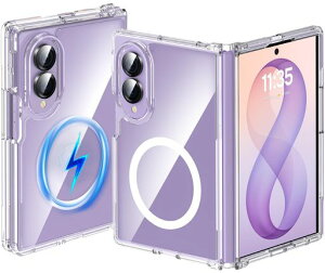 OWKEY Galaxy Z Fold8 �P�[�X MagSafe�Ή� ���� �ϏՌ� �M�����N�V�[Galaxy ZFold8 �p�X�}�z�J�o�[ �N���A