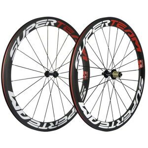 SUPERTEAM 50mm �N�����`�� �[�z�C�[���Z�b�g700c 23mm ���[�h�o�C�N �J�[�{�� �z�C�[�� (�z���C�g/���b�h)