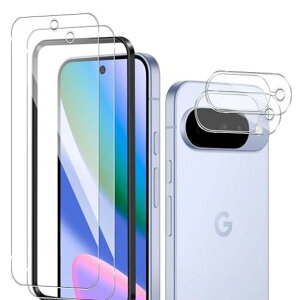 【4枚入り】ForGooglePixel10ガラスフィルム(2枚)+カメラフィルム(2枚)指紋防止Pixel10フィルムsalywin9H硬度衝撃保護透明感良し撥水撥油気泡ゼロ飛散防止グーグルピクセル10用