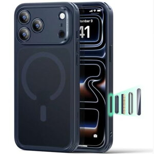 ESR iPhone 17 Pro �P�[�X 3�{�ČRMIL�K�i MagSafe�Ή� �J�����{�^���t�� �����ӂ���17Pro�p �t���X�g�u���[