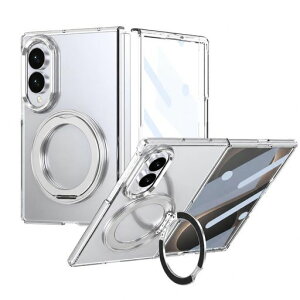 Casesmo for Samsung Galaxy Z Fold 8 �p �P�[�X �N���A Magsafe�Ή� 9H�K���X�t�B�����t�� 360 �����O�t���ŏc�����Ή� �J�����ی� �ϏՌ� �S�ʕی� ���^ �y�� �X�}�z�P�[�X ����~�� ���΂ݖh�~ �w��h�~