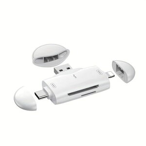 3in1�J�[�h���[�_�[USB2.0�Ή�iPhone/Android/PC�pSD/TF�J�[�h���[�_�[�v���O�A���h�v���C�|�[�^�u��