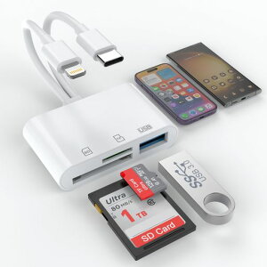 �y2025MFi�F�ؕi�ziPhoneSD�J�[�h���[�_�[3in2Lightning/TypeC-USB�ϊ��A�_�v�^�ݒ�s�v�ʐ^/�r�f�IUSB3.0�����o�����]���������J�[�h���[�_�[