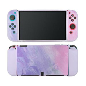 Ryo楽々生活館Switch有機EL対応保護ケースJoy-Conカバー分離式3点セットスイッチ有機ELモデル専用カバー装着簡単TPUソフト耐衝撃switch有機ELスイッチ有機ELモデル対応ケースタイプ1