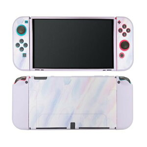 Ryo楽々生活館Switch有機EL対応保護ケースJoy-Conカバー分離式3点セットスイッチ有機ELモデル専用カバー装着簡単TPUソフト耐衝撃switch有機ELスイッチ有機ELモデル対応ケースタイプ8