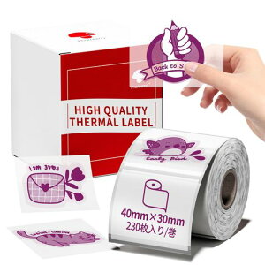 PhomemoM110�Ή������������x���V�[�����M���[�����l�D40mm*30mm��`�^�C�v230������/���o���������x�����M���x���v�����^�[�p�Ɩ��p�n���h���x���[�V�[�����S���ϐ����M�V�[���ڒ��܂���ʁc