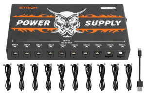 STRICH�G�t�F�N�^�[�d���[�d���p���[�T�v���C10000mAh��e�ʃm�C�Y���X10�o��(9V300mAx2/100mAx8)5VUSB�|�[�g���ڃM�^�[�x�[�X�y�_���p�Ɨ�����SPS-40B