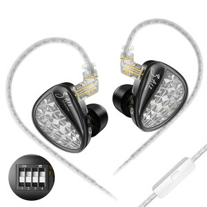 Yinyoo KZ ZA12 �Q�[�~���O�C���z�� �}�C�N�t�� �L���C���z�� ���Չ��� �m�C�Y�L�����Z�j���O KZ����܂ł̃n�C�u���b�hIEM�C���z���̍œK�� 3.5mm�v���O �J�i���^ �Q�[�� �Q�[�~���O ���P�[�u�c