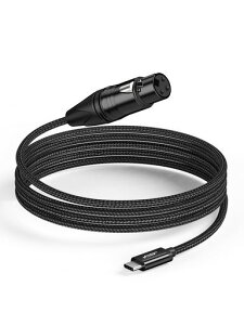 CableCreationXLRtoUSBC0.9MXLR���XtoUSBTypeC���^���I�[�f�B�I�ϊ��P�[�u���A�}�C�N����g�ѓd�b(�X�}�z��)/���b�v�g�b�v/�^�u���b�g���֕ϊ��AWindowsMacosiOSAndroid