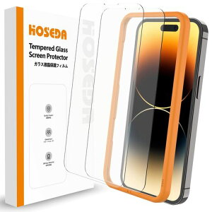 �y0.1mm �ɔ��^�zHOSEDA �K���X�t�B���� iPhone 14 Pro Max�p 6.7�C���` �����K���X 2���Z�b�g