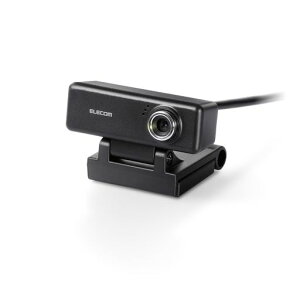 �G���R��(ELECOM) WEB�J���� UCAM-C520FBBK 200����f HD 720p 30FPS �}�C�N���� �����׃K���X�����Y �P�[�u����1.5m �u���b�N