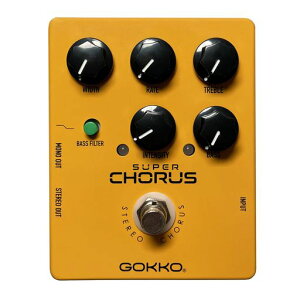 GK-65 Super Chorus�M�^�[�G�t�F�N�g�y�_���A�ቹ�ƍ����̃R���g���[���m�u�A�A�i���O�Z�p�A�X�e���I�o�͂𓋍�