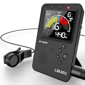 LEKATO �`���[�i�[ ���g���m�[�����[�h�t 3in1�f�W�^�� �M�^�[/�x�[�X/�s�A�m�p �N���b�v�}�C�N�t �y�� ���g���m�[�� �s�b�N�A�b�v�N���b�v �{�[�J���f�W�^���r�[�g���[�h LED�J���[�f�B�X�c