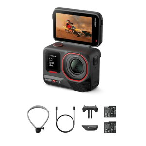 Insta360 Ace Pro 2 �f���A���o�b�e���[�L�b�g-SD�J�[�h�Ȃ� ���C�J�Ƃ̋����J���ɂ��h���d�l��8K�A�N�V�����J�����B1/1.3�C���`�Z���T�[�A�f���A��AI�`�b�v �Ï����\