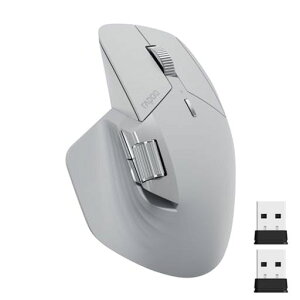 Rapoo MT760 �}���`�f�o�C�X���C�����X�}�E�X�́ABluetooth 5.0�����2.4GHz�̃g���C���[�h�ڑ��ɑΉ�,�ő�4�̃f�o�C�X�ɐڑ��\�ŁA11�̃v���O�����\�ȃ{�^���𓋍�,4K