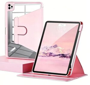 iPad11����p�P�[�XA16iPad��11/10����10.9�C���`�����o�b�N�J�o�[�y�ʉ�]�c�u���w�ʃN���A�I�[�g�X���[�v�@�\�y�����[�\�ϏՌ�������ꔖ�^�y�ʊw���s���N