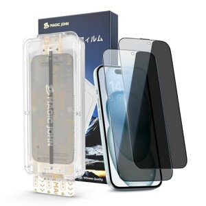 �y�`�����h�~�zMAGICJOHN�Ή�iPhone15/16�p�K���X�t�B����2���Z�b�g�}�W�b�N�K�C�h�g�t���\��t���ȒP�Y���Ȃ��C�A���X25°���E�`�����h�~9H�d�x�ϏՌ���U�h�~�w��h�~
