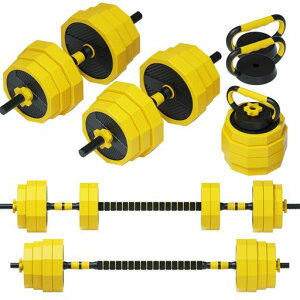 PROIRON�_���x���ώ�20kg4in110kg2�Z�b�g�R�l�N�V�����E�`���[�u(�����p�V���t�g)dumbbell�Ńo�[�x���ɂ��Ȃ��_���x���z�[���W���؃g���[�j���O�ƃE�F�C�g���t�e�B���O�p(���v20kg)