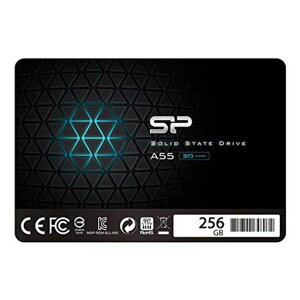 �V���R���p���[ SSD 256GB 3D NAND�̗p SATA3 6Gb/s 2.5�C���` 7mm PS4����m�F�� 3�N�ۏ� A55�V���[�Y SP256GBSS3A55S25