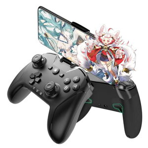 ���C�����X�R���g���[���[Switch/PC/IOS/Android�S�Ή��y�����{�^�����C�A�E�g�\/�w�ʃ{�^��/�X�}�z�z���_�[�t���z�v���R���Q�[���p�b�h�����A��Bluetooth/2.4GHz/�L���ڑ�6���W���C���Z���T�[�c