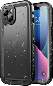 SPORTLINKiPhone13�h���P�[�X-��Phone13�p�P�[�X���S�ی�IP68�h�������h��h�o�ϏՌ�360°�S�ʕی�QI�[�d�t�F�C�XID�F�ؑΉ�����֗������^�X�g���b�v�t���A�C�t�H��13�h���J�o�[
