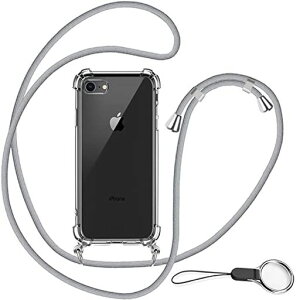 OJBSENiPhoneSE3/2�p�P�[�X�A�C�t�H��SE��3/2����iPhone7/8[�X�g���b�v2��t��]���߉\�ȃV�����_�[��������|���R�t�����^����PC+�y�ʃV���R���N���ATPU�o���p�[[�ϏՌ�