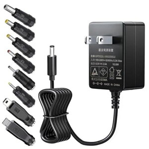 SoulBay5V2AACDC�d���A�_�v�^�[AC100VDC5V�o��2000mA10W�y�ʏ��^�[�d��PSE�F��ALED�e�[�v�h�ƃJ�������X���f���������[�^�[LAN���[�^�p�A8�̃R�l�N�^�t��