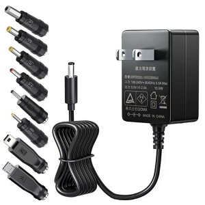 SoulBay5V2AACDC�d���A�_�v�^�[AC100VDC5V�o��2000mA10W�y�ʏ��^�[�d��PSE�F��ALED�e�[�v�h�ƃJ�������X���f���������[�^�[LAN���[�^�p�A8�̃R�l�N�^�t��