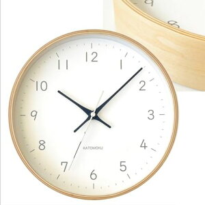 KATOMOKUplywoodclock22ubNkm-121BKRC|vAbja25.2cm(dgv)
