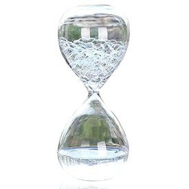 luckinsellションバブルタイマー砂時計バブルクリエイティブ液体油滴ファンタジーデコレーション子供誕生日ギフト透明14cm面白いプレゼントクリスマス贈り物ホワイト