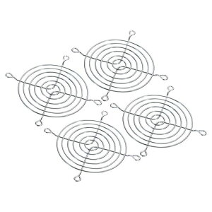PATIKIL92mm換気扇フィルターベントグリル保護カバーグリルガード4枚メタル90x90mmファン保護用DIY用シルバー