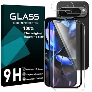 GooglePixel10Pro5Gガラスフイルム指紋ロック解除対応ガイド枠付き【2+2枚セット-AGC旭硝子-高品質】Pixel10proフイルム+レンズ保護フィルムピクセル10プロ液晶保護強化ガラスケース