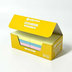 まとめ買いクーポン対象全国送料無料！お徳用【PLUS/プラス/smart value/スマートバリュー】強粘着 付箋紙/ふせん/75×75mm/100枚×10冊/P610J-P-10