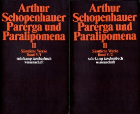 【中古】Samtliche Werke, Book 5: Parerga und Paralipomena 2 (2冊セット) / Arthur Schopenhauer / Suhrkamp Verlag ドイツ語版