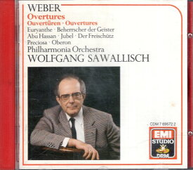【中古】【CD】Weber Overtures Ouvert?ren Ouvertures / Wolfgang Sawallisch / EMI CDM7 69572 2