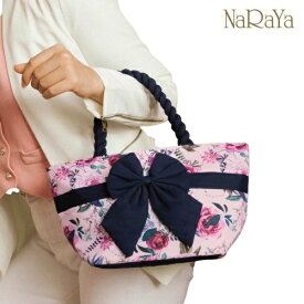 【タイ ナラヤ NaRaYa リボンバッグ 舟型S】リボンバッグ 結婚式 サブバッグ かわいい 可愛い CA キャビンアテンダント 宝塚 娘役 ポイント消化 誕生日 プレゼント ラッピング無料 リボンバック ミニトート ランチバッグ 新作 土産 旅行
