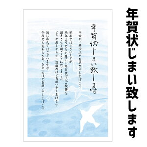 年賀状じまい はがき 10枚入(839大空へ) 年賀状での挨拶をやめる 文章印刷済み官製はがき(切手付)/私製はがき(切手なし)