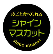 皮ごと食べられる シャインマスカット　シール（141）丸形　(30ミリ-240枚/40ミリ-120枚/60ミリ-60枚)