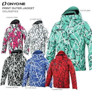 ON・YO・NE〔オンヨネ スキーウェア ジャケット〕＜2020＞PRINT OUTER JACKET〔プリントアウタージャケット〕 ONJ92P43