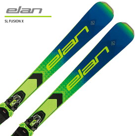 エントリでP4倍!3/30限定! スキー板 メンズ レディース ELAN エラン＜2024＞SL FUSION X + EMX 11.0 GW FUSION X ビンディング セット 取付無料 グリップウォーク対応 23-24 NEWモデル