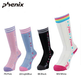 PHENIX〔フェニックス スキー ソックス キッズ ジュニア〕＜2022＞PSBH8SO92 Pinstripe Girl’s Socks〔ピンストライプ ガールズ〕