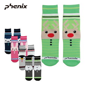 PHENIX フェニックス スキー ソックス 靴下 キッズ ジュニア＜2024＞ESB23SO84 / Character Tube Socks 2023-2024 NEWモデル