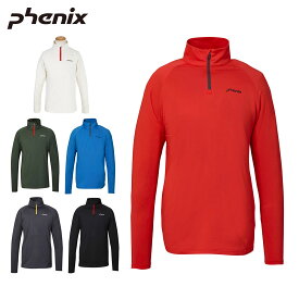 PHENIX フェニックス スキー アンダー ウェア シャツ メンズ＜2024＞ ESM23LS12 / Thunderbolt 1/2 Zip Tee