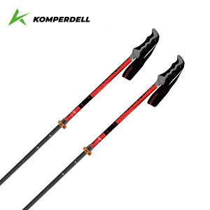 【10/24-/27限定●全品P10倍(エントリー要)】KOMPERDELL コンパーデル スキーポール ストック メンズ レディース<2026>CARBON PRO VARIO JAPAN SUPER LIGHT ORANGE / KO2-CBPVJP-LTO【カーボン】【伸縮式ストック】