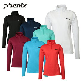 PHENIX フェニックス スキーウェア アンダーシャツ レディース＜2026＞ESW25LS62 / Basic Set-in Sleeve 1/2 Zip Tee