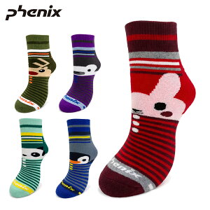 �y�G���g���[��P�ő�10�{�I17��9��59�܂Łz PHENIX �t�F�j�b�N�X �X�L�[�\�b�N�X �L�b�Y �W���j�A��2026��Character Tube Ski Socks / ESB25SO80