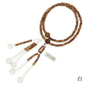 \桐箱入り&3ヶ月保証/ 【創価学会 念珠 男性用 白檀 】 京都製 学会マーク彫 編込み房 天然木 無垢 小田巻梵天 高級 12寸 数珠 手毬 かがり Lサイズ 八葉紋 びゃくだん 選べる房色