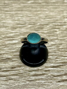 �y���������z K14WG �����O �l�I���A�}�]�i�C�g �w�� amazonite �� �S�[���h #410