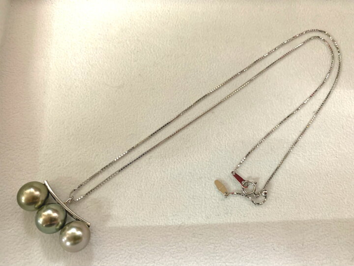 楽天市場】【 工房手作り】プラチナ 南洋真珠 シンプル ペンダント 