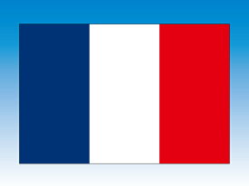 フランス　国旗　120×180cm　エクスラン生地（アクリル100％）　外国旗　応援　会議